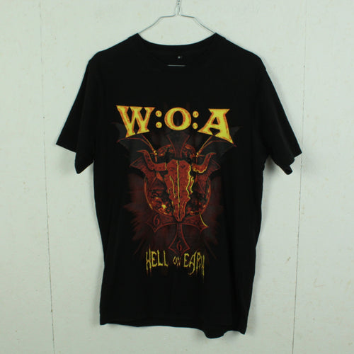 Vintage W:O:A T-Shirt Gr. M schwarz Wacken Open Air - Hell On Earth