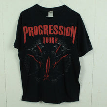 Laden Sie das Bild in den Galerie-Viewer, Vintage Bandshirt T-Shirt Gr. M &quot;Progression Tour 2012&quot; schwarz mit Backprint