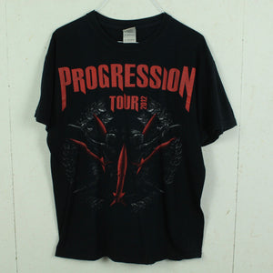 Vintage Bandshirt T-Shirt Gr. M "Progression Tour 2012" schwarz mit Backprint