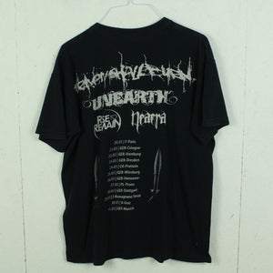 Vintage Bandshirt T-Shirt Gr. M "Progression Tour 2012" schwarz mit Backprint
