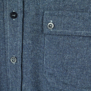 Vintage Flanellhemd Gr. M blau Langarmhemd