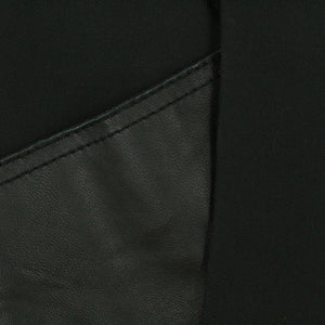Second Hand 3.1 PHILLIP LIM Minirock Gr. US 2 (dt. 34) schwarz mit Lederapplikation (*)