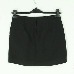Second Hand 3.1 PHILLIP LIM Minirock Gr. US 2 (dt. 34) schwarz mit Lederapplikation (*)