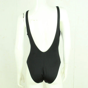 Vintage Badeanzug Gr. L schwarz gold 80s 90s Beachwear