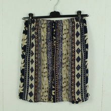 Laden Sie das Bild in den Galerie-Viewer, Vintage Shorts Gr. L beige mehrfarbig gemustert Crazy Pattern Sommershorts