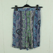 Laden Sie das Bild in den Galerie-Viewer, Vintage Shorts Gr. M mehrfarbig Crazy Pattern Sommershorts High Waist