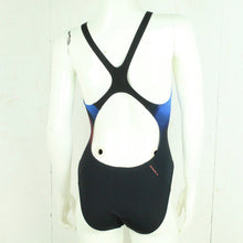 Laden Sie das Bild in den Galerie-Viewer, Vintage ADIDAS Badeanzug Gr. S schwarz bunt Sport Y2K 00er Beachwear