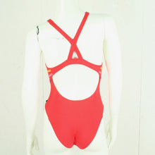 Laden Sie das Bild in den Galerie-Viewer, Vintage ADIDAS Badeanzug Gr. XS rot rosa orange Sport Y2K 00er Beachwear