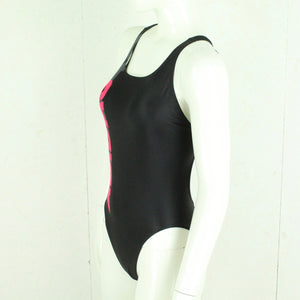 Vintage ADIDAS Badeanzug Gr. S schwarz pink grau Sport Y2K 00er Beachwear