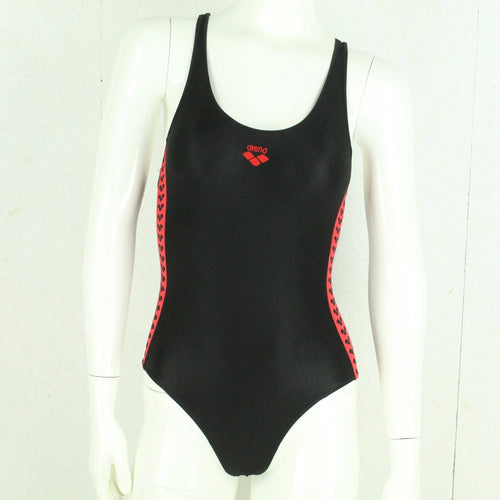 Vintage ARENA Badeanzug Gr. S schwarz rot Sport Y2K 00er Beachwear