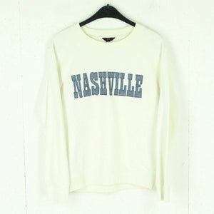 Second HAnd J CREW Sweatshirt Gr. M  weiß bestickt (*)