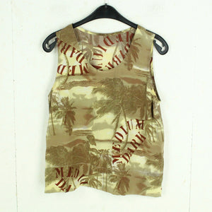Vintage Seidentop Gr. M mehrfarbig gemustert Bluse Seide 