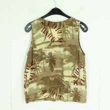 Laden Sie das Bild in den Galerie-Viewer, Vintage Seidentop Gr. M mehrfarbig gemustert Bluse Seide 