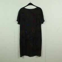 Laden Sie das Bild in den Galerie-Viewer, Second Hand INWEAR Kleid Gr. 42 braun mehrfarbig Feder Print (*)
