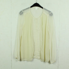 Laden Sie das Bild in den Galerie-Viewer, Second Hand INWEAR Bluse Gr. 42 creme Plisseebluse (*)