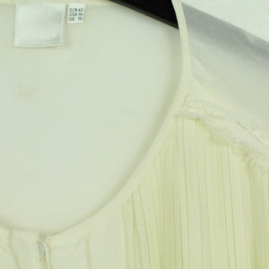 Second Hand INWEAR Bluse Gr. 42 creme Plisseebluse (*)