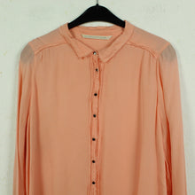 Laden Sie das Bild in den Galerie-Viewer, Second Hand CUSTOMMADE Bluse Gr. M orange Langarmbluse (*)