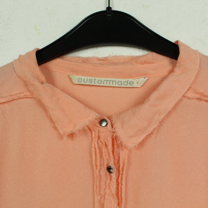 Second Hand CUSTOMMADE Bluse Gr. M orange Langarmbluse (*)