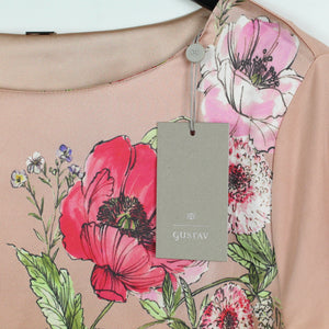 Second Hand GUSTAV Bluse Gr. 36 nude geblümt Langarmbluse NEU (*)
