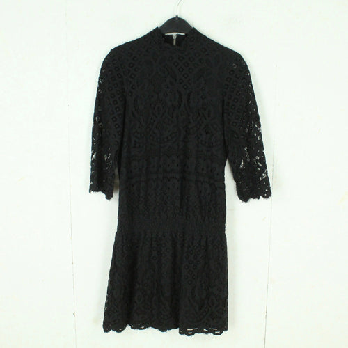 Second Hand DESIGNERS REMIX by CHARLOTTE ESKILDSEN Midikleid Gr. XS schwarz Spitze (*)