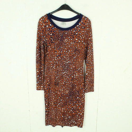 Second Hand BAUM UND PFERDGARTEN Kleid Gr. M braun blau Animalprint (*)