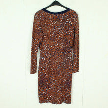 Laden Sie das Bild in den Galerie-Viewer, Second Hand BAUM UND PFERDGARTEN Kleid Gr. M braun blau Animalprint (*)