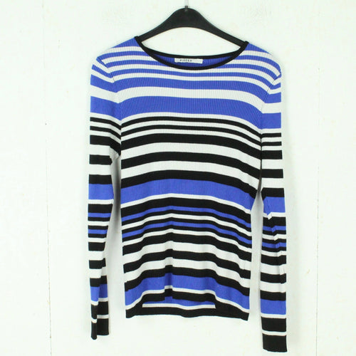 Second Hand PIECES Pullover Gr. L blau mehrfarbig gestreift (*)