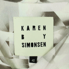 Laden Sie das Bild in den Galerie-Viewer, Second Hand KAREN BY SIMONSEN Bluse Gr. 42 creme mehrfarbig gemustert (*)