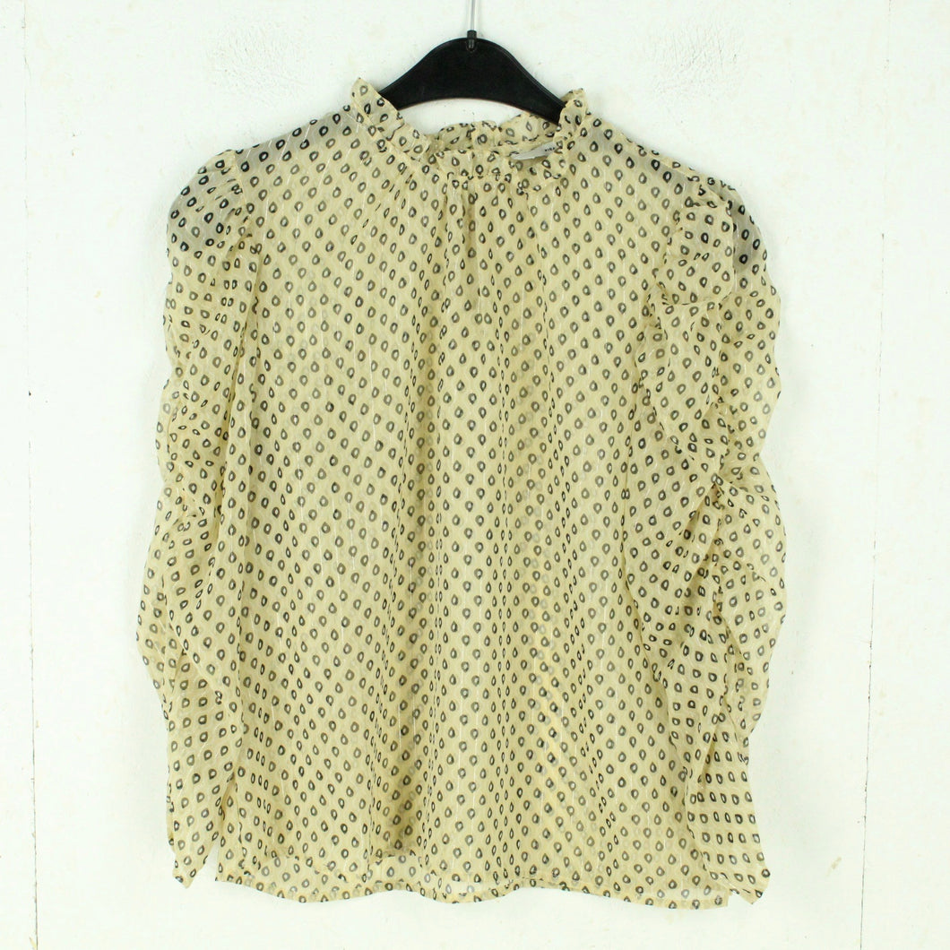Second Hand PIGALLE Bluse Gr. S beige gemustert (*)