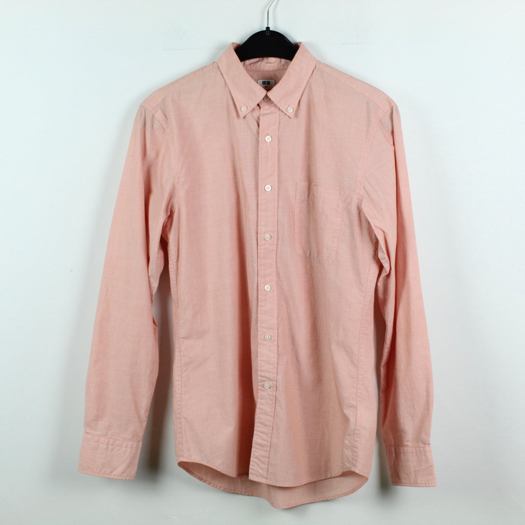 Second Hand UNIQLO Hemdbluse Gr. XS rosa oversized Hemd Bluse (*)