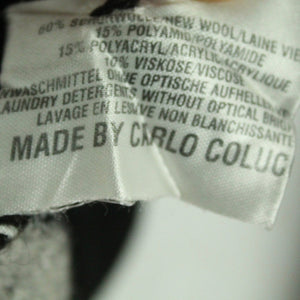 VINTAGE Carlo Colucci Pullover mit Wolle Gr. M schwarz grau