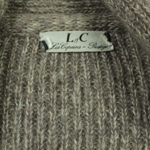 Second Hand LES COPAINS Vintage Cardigan Strickjacke Gr. one size braun meliert (*)