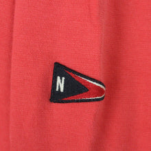 Laden Sie das Bild in den Galerie-Viewer, Vintage NAUTICA Sweatshirt Gr. L rot gesticktes Logo