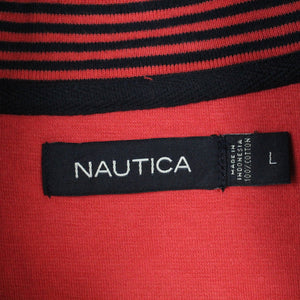 Vintage NAUTICA Sweatshirt Gr. L rot gesticktes Logo