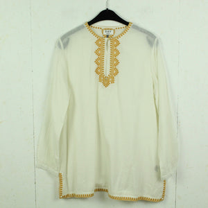 Second Hand DAY BIRGER ET MIKKELSEN Bluse Gr. 40 weiß bestickt Tunika (*)