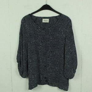 Second Hand GANNI Bluse Gr. XS blau weiß gepunktet oversized (*)