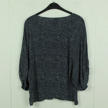 Laden Sie das Bild in den Galerie-Viewer, Second Hand GANNI Bluse Gr. XS blau weiß gepunktet oversized (*)