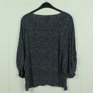 Second Hand GANNI Bluse Gr. XS blau weiß gepunktet oversized (*)