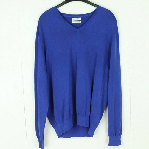 Second Hand MASSIMO DUTTI Pullover Gr. XXL blau Strick (*)