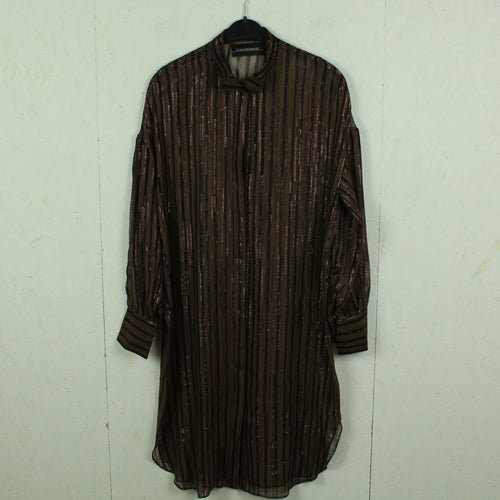 Second Hand BY MALENE BIRGER Midikleid Gr. 36 braun schwarz Kleid (*)