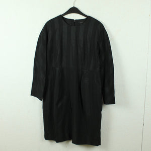 Second Hand COS Kleid Gr. 42 schwarz gestreift 3/4-Arm (*)