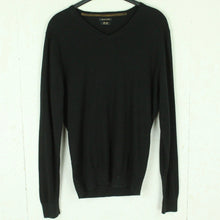 Laden Sie das Bild in den Galerie-Viewer, Second Hand MASSIMO DUTTI Pullover Gr. L schwarz Strick (*)
