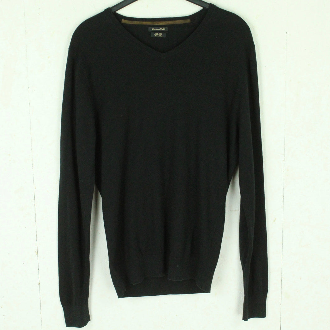 Second Hand MASSIMO DUTTI Pullover Gr. L schwarz Strick (*)