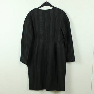 Second Hand COS Kleid Gr. 42 schwarz gestreift 3/4-Arm (*)