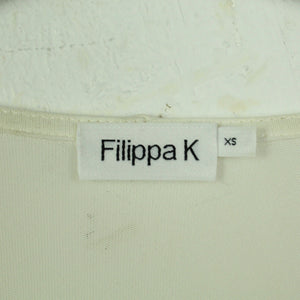 Second Hand FILIPPA K Bluse Gr. XS weiß V-Ausschnitt (*)