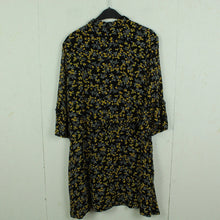 Laden Sie das Bild in den Galerie-Viewer, Second Hand GANNI Kleid Gr. 40 schwarz geblümt 3/4-Arm (*)