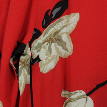 Laden Sie das Bild in den Galerie-Viewer, Second Hand FREEQUENT Kleid Gr. M rot mehrfarbig geblümt (*)