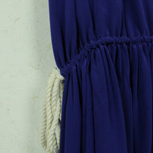 Laden Sie das Bild in den Galerie-Viewer, Second Hand BY MALENE BIRGER Seidenkleid Gr. 38 blau Kleid Seide Style Jania (*)