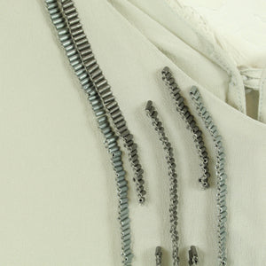 Second Hand KAREN BY SIMONSEN Seidentunika Gr. 36 greige Seide Tunika (*)