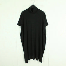 Laden Sie das Bild in den Galerie-Viewer, Second Hand DONNA Poncho Gr. M schwarz Strick mit Wolle (*)